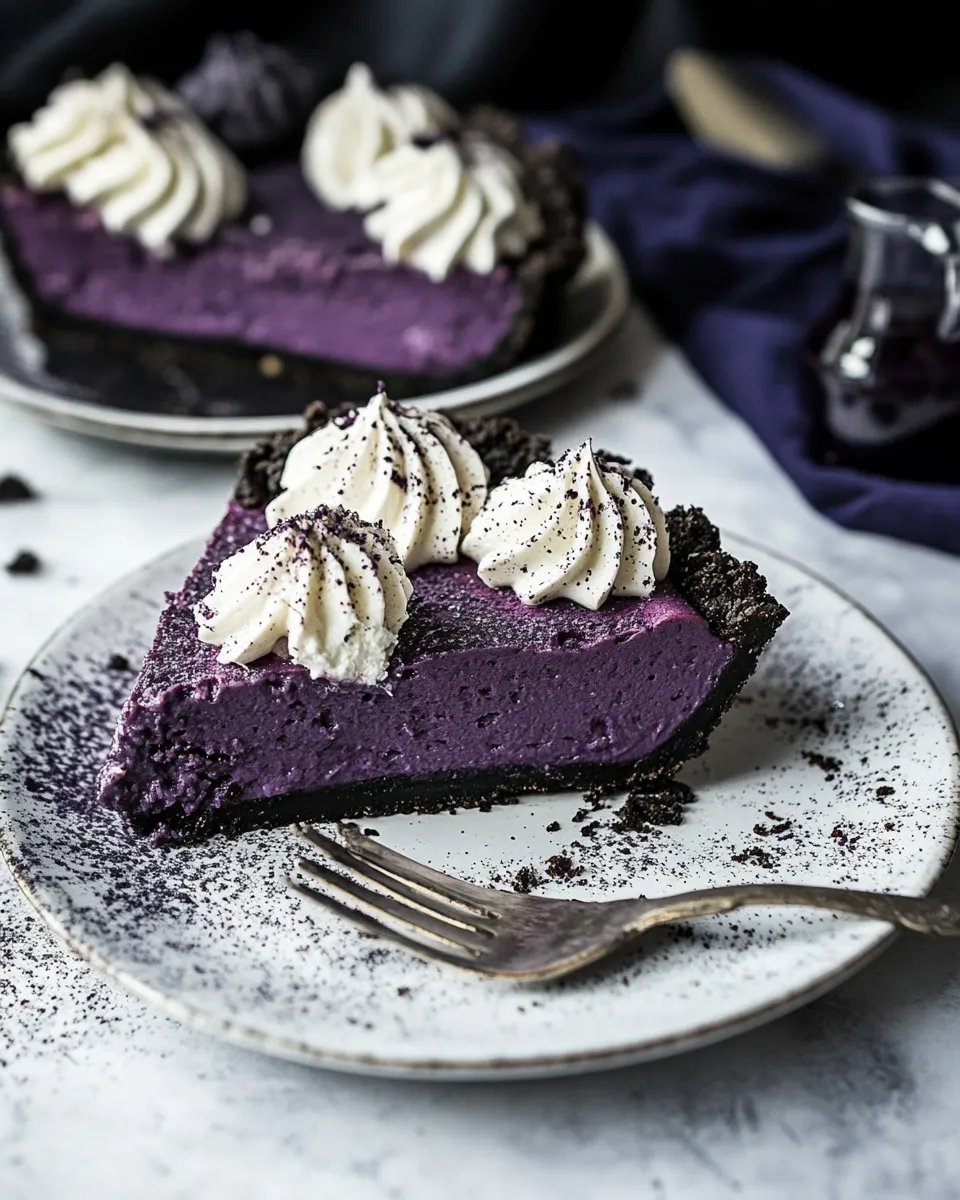 Homemade Ube & Coconut Cream Pie photo