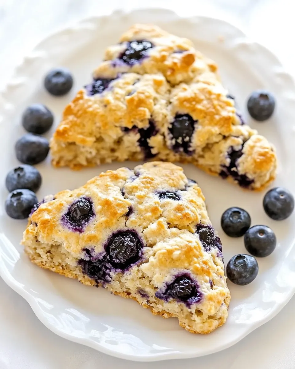 Easy Vegan Blueberry Banana Scones recipe image
