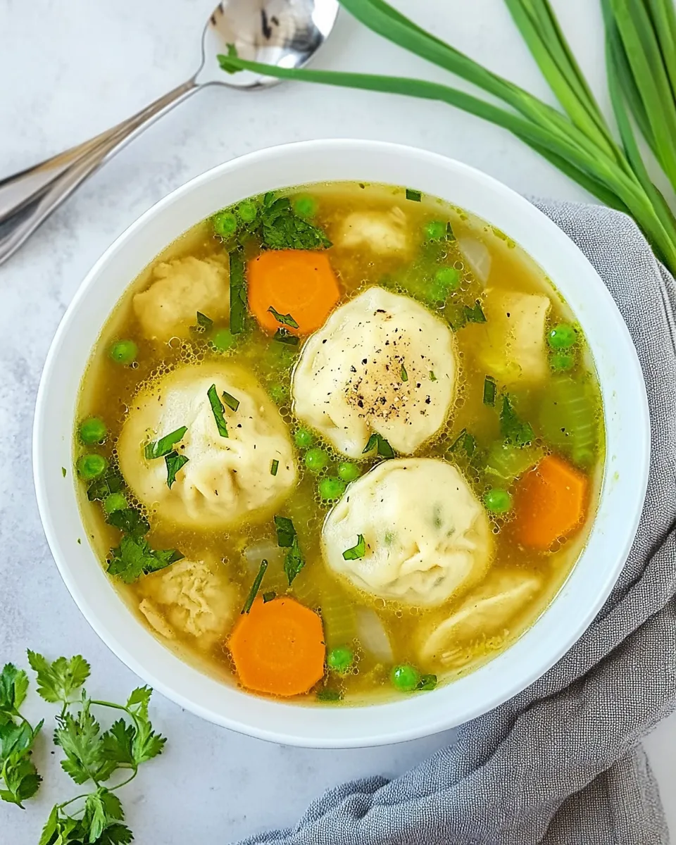 Homemade Vegan Dumpling Soup photo