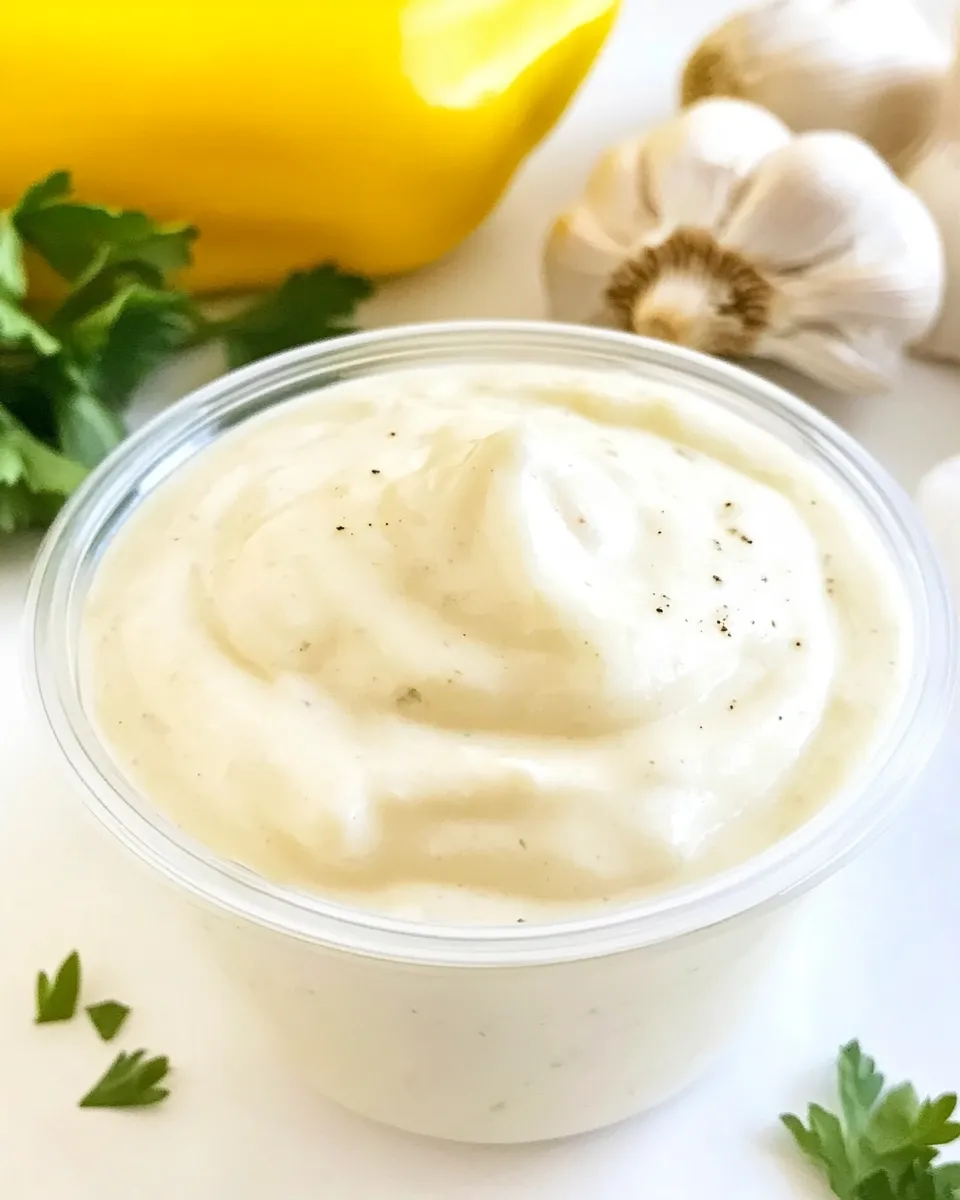 Homemade Vegan Garlic Aioli (Oil-Free!) recipe photo