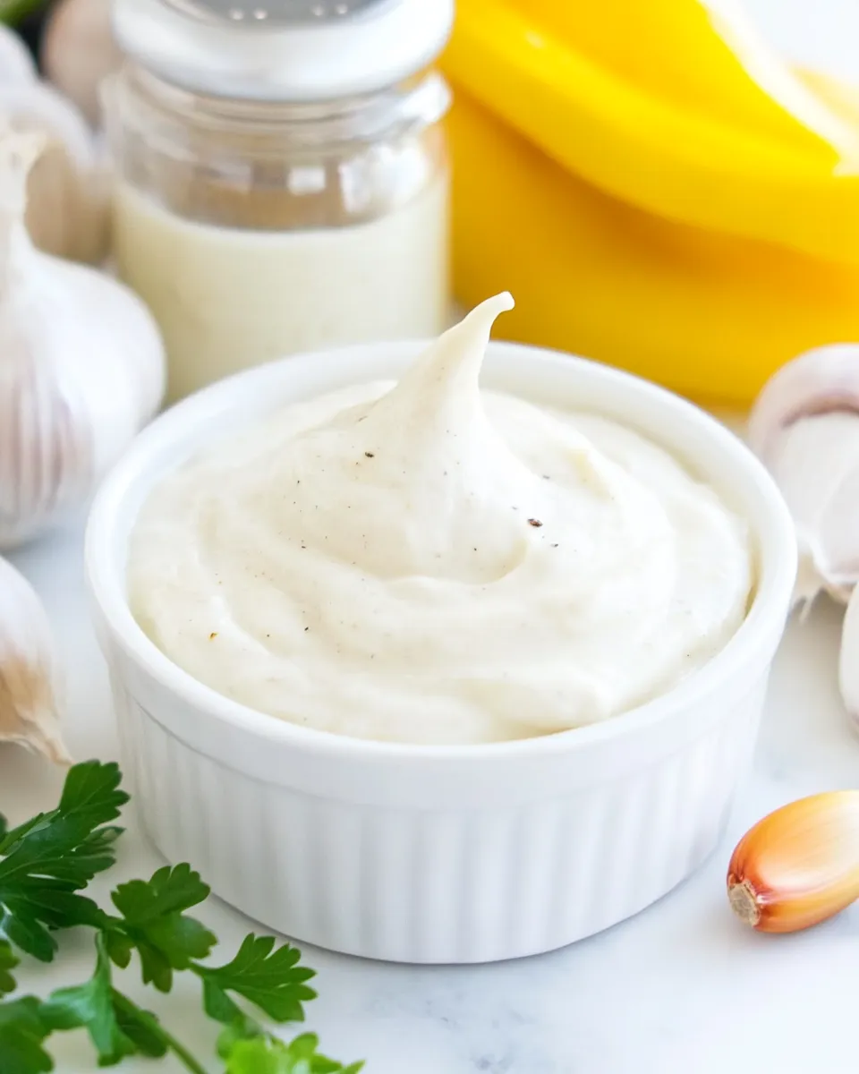 Classic Vegan Garlic Aioli (Oil-Free!) dish photo