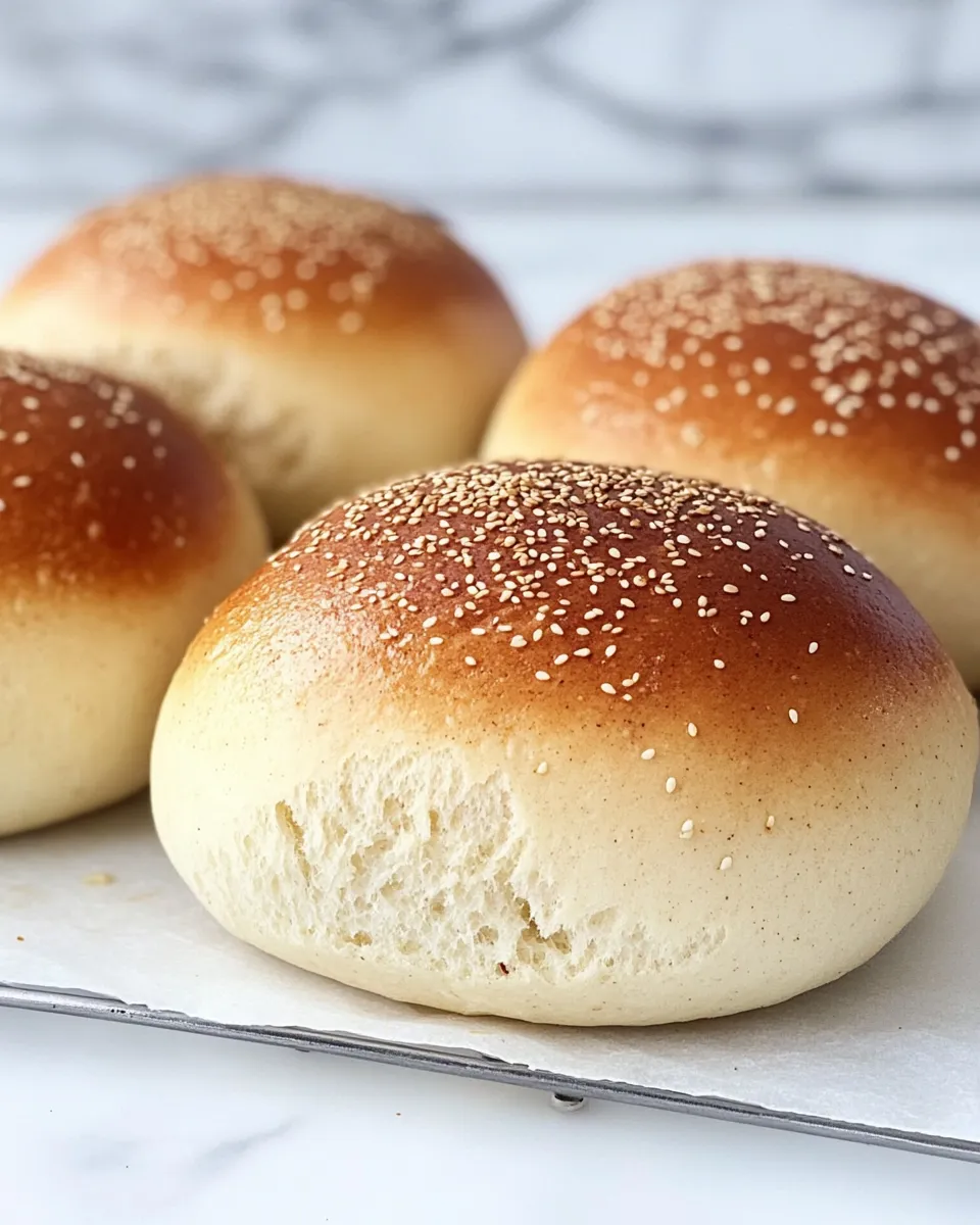 Homemade Vegan Hamburger Buns photo