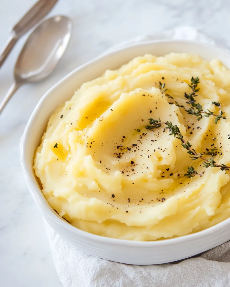 Easy Vegan Mashed Potatoes recipe image