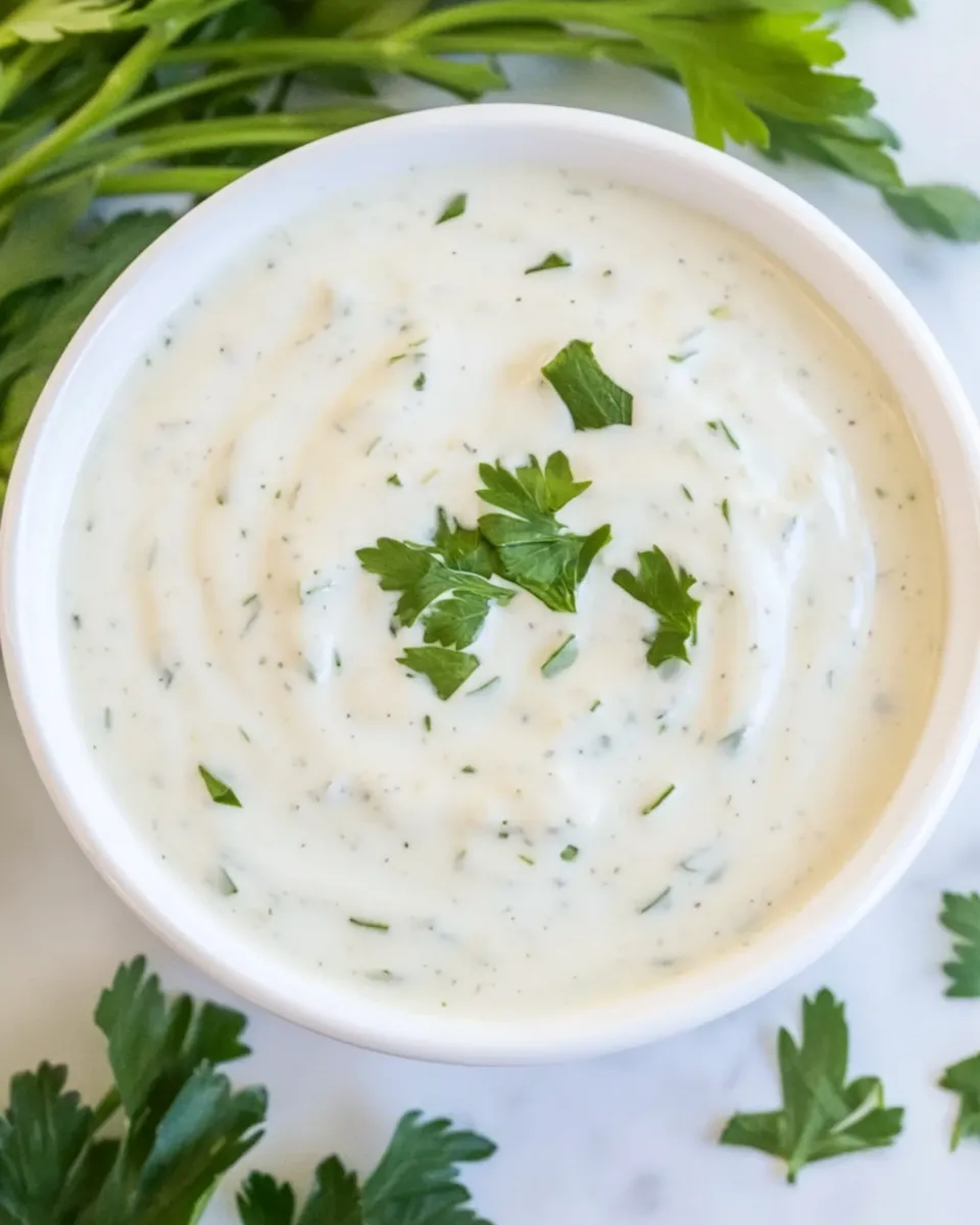 Delicious Vegan Ranch Dressing (Oil-Free!) plate image