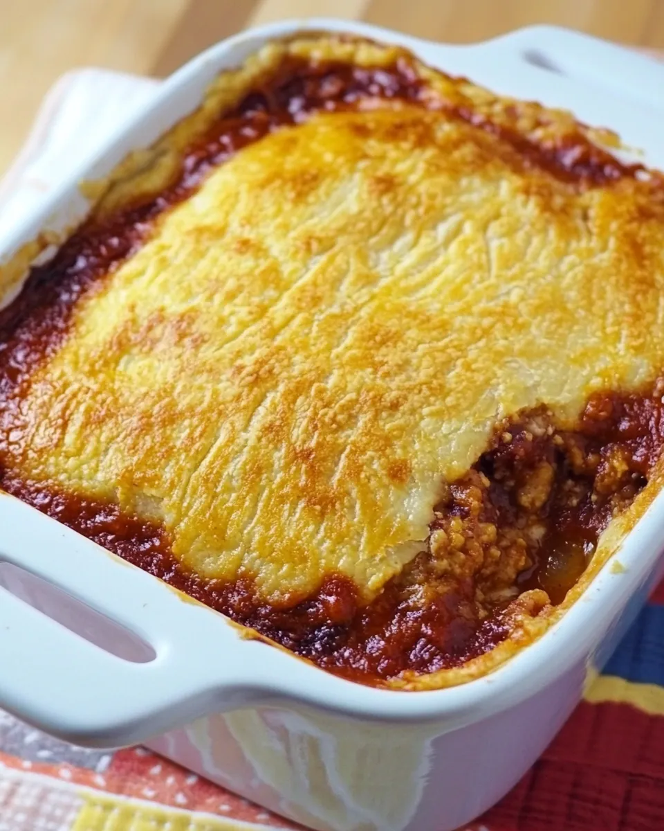 Easy Vegetarian Tamale Pie food shot