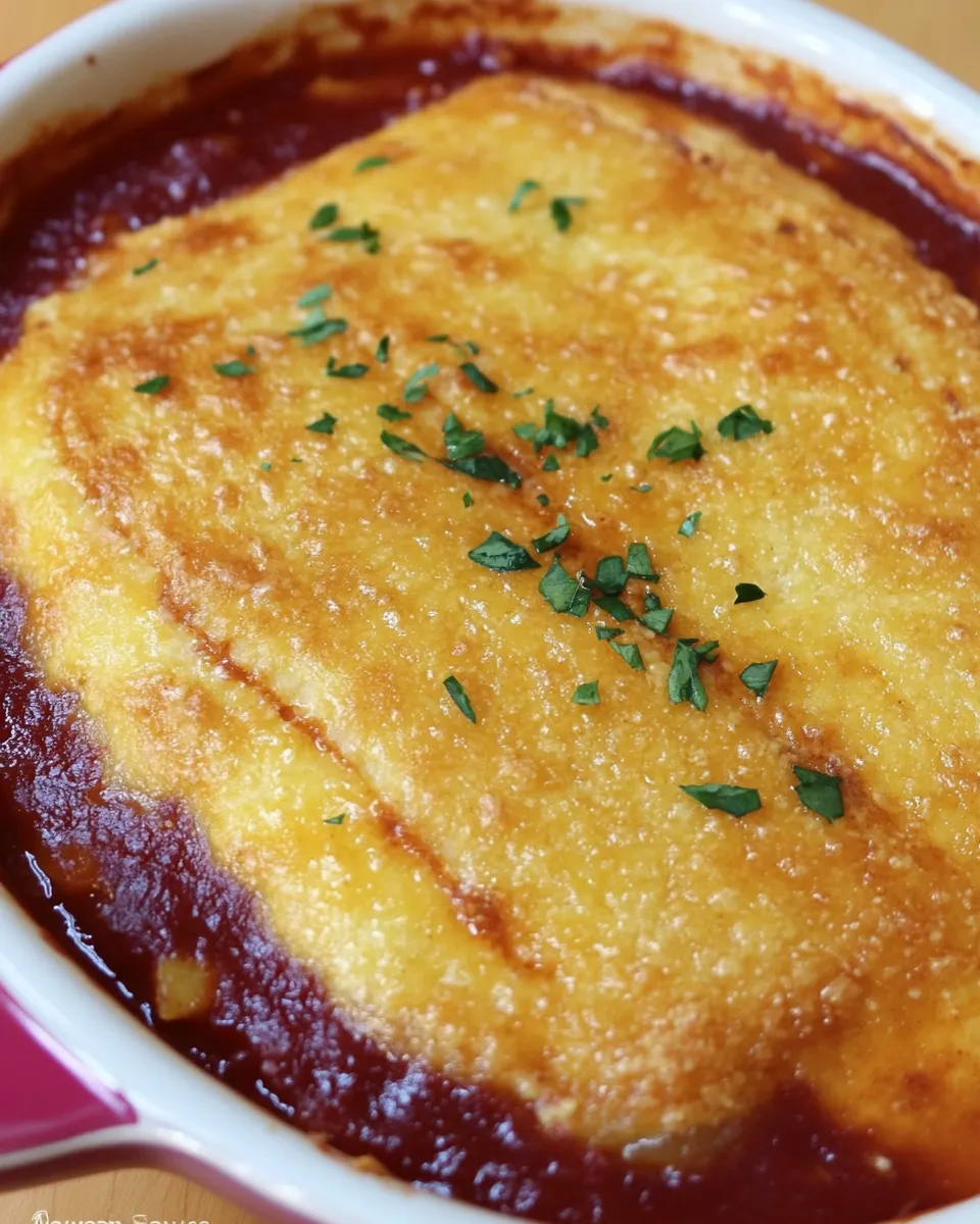 Delicious Vegetarian Tamale Pie plate image