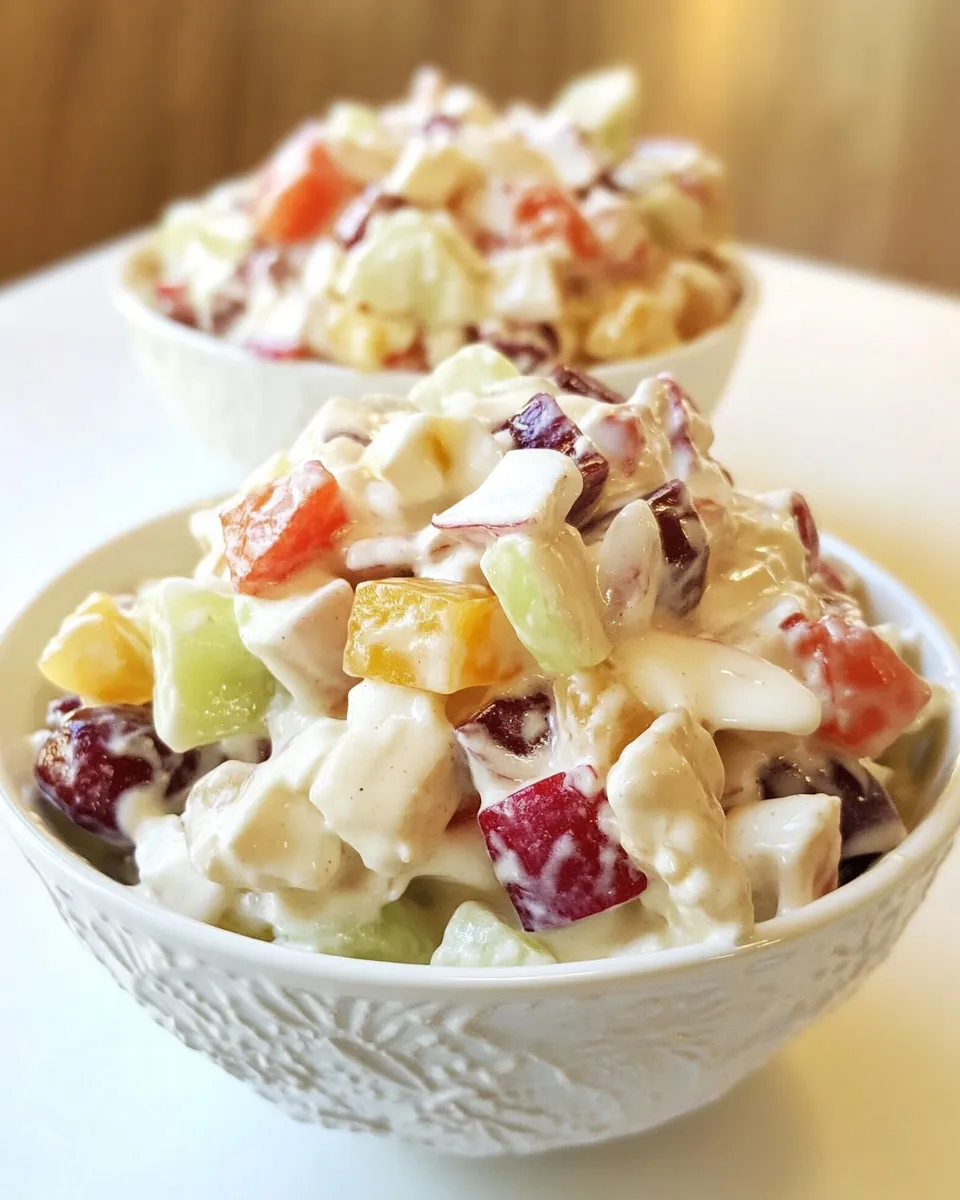 Homemade Waldorf Salad with Creamy Yogurt Dressing photo