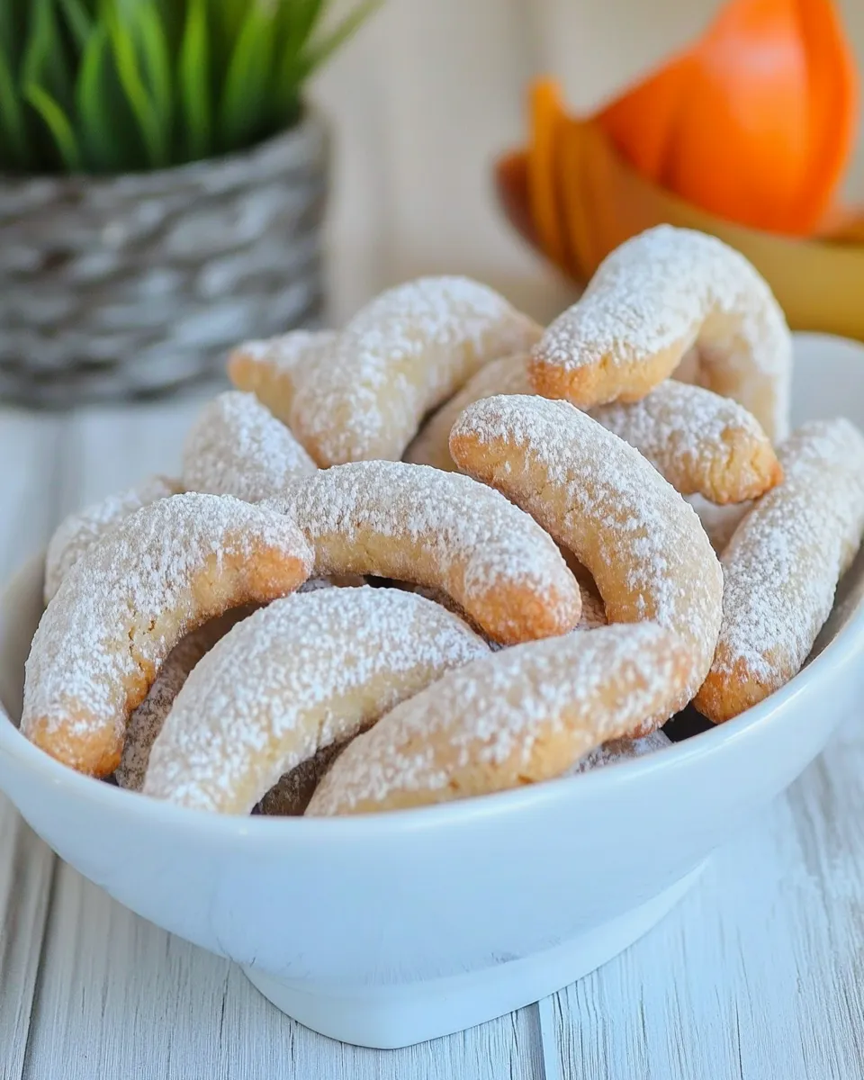 Delicious Walnut Crescent Cookies dish photo