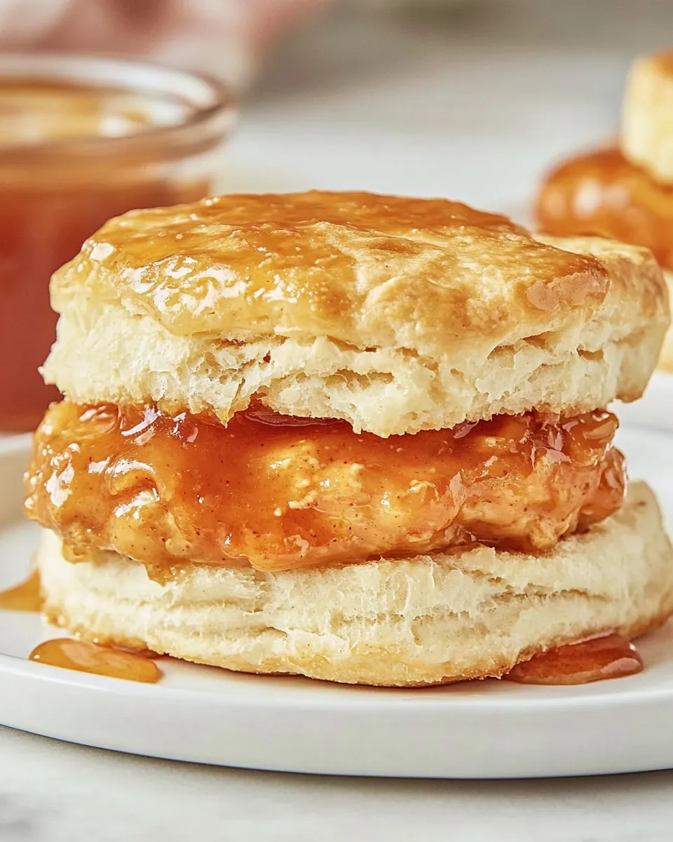 Delicious Wendys Honey Butter Chicken Biscuit Easy Copycat Recipe dish photo