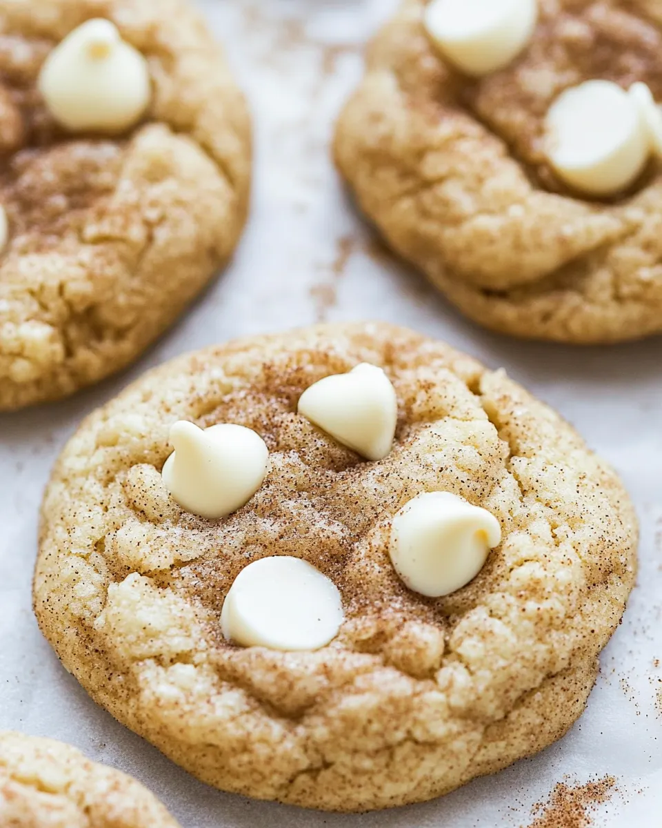 Classic White Chocolate Chip Snickerdoodles image