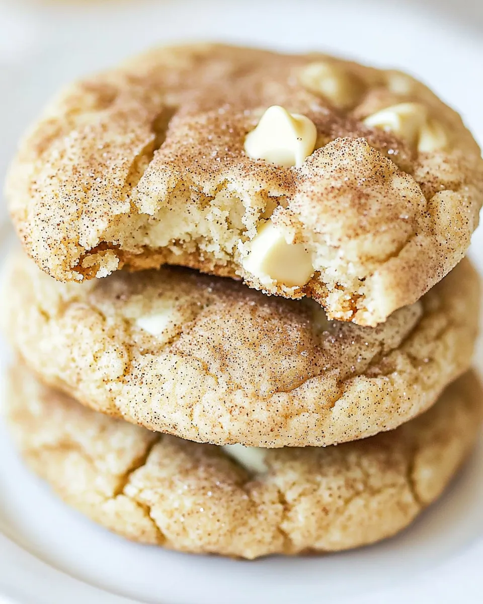 Easy White Chocolate Chip Snickerdoodles recipe photo