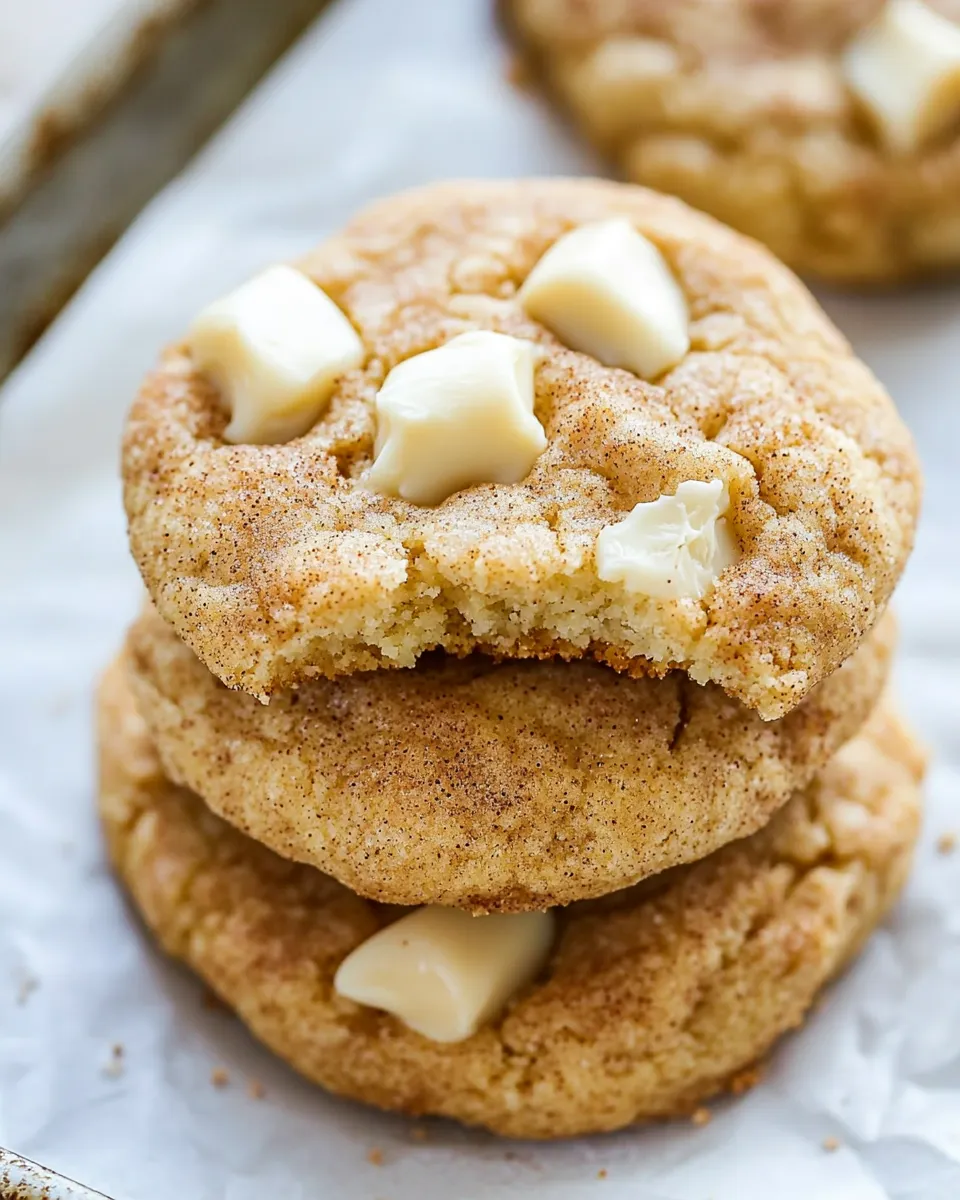 Delicious White Chocolate Chip Snickerdoodles dish photo