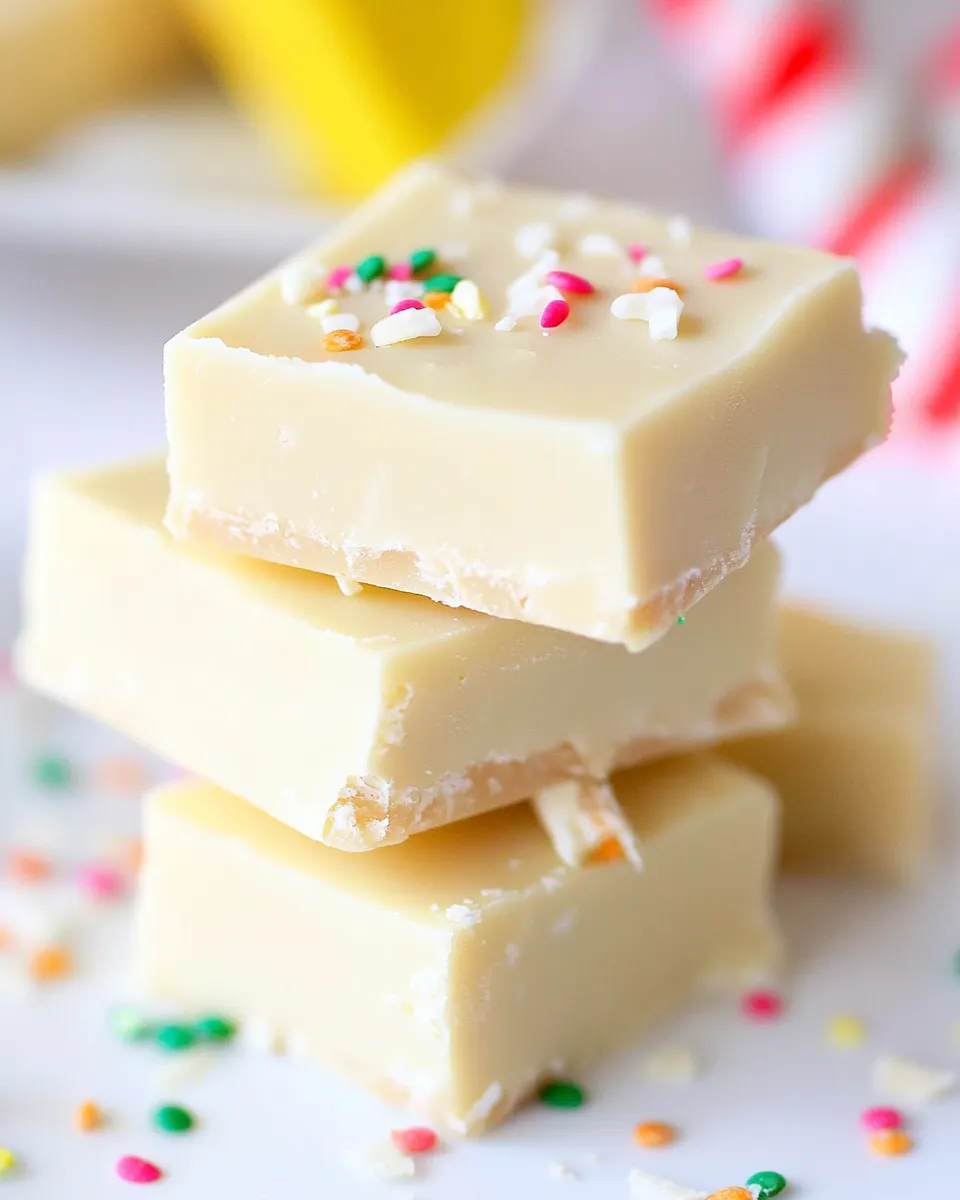 Delicious White Chocolate Fudge Recipe shot