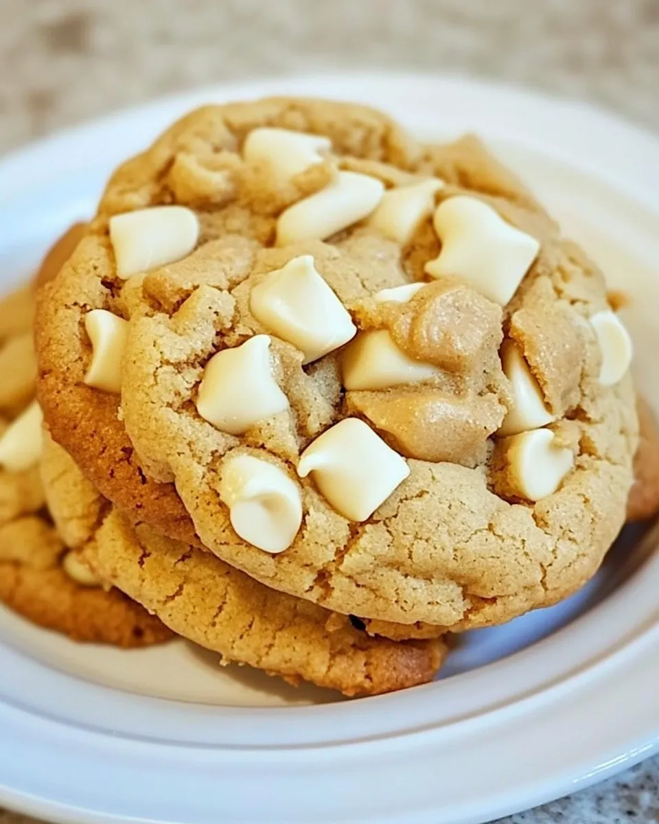 Classic White Chocolate Peanut Butter Cookies image