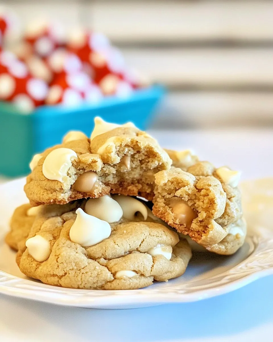 Easy White Chocolate Peanut Butter Cookies recipe photo