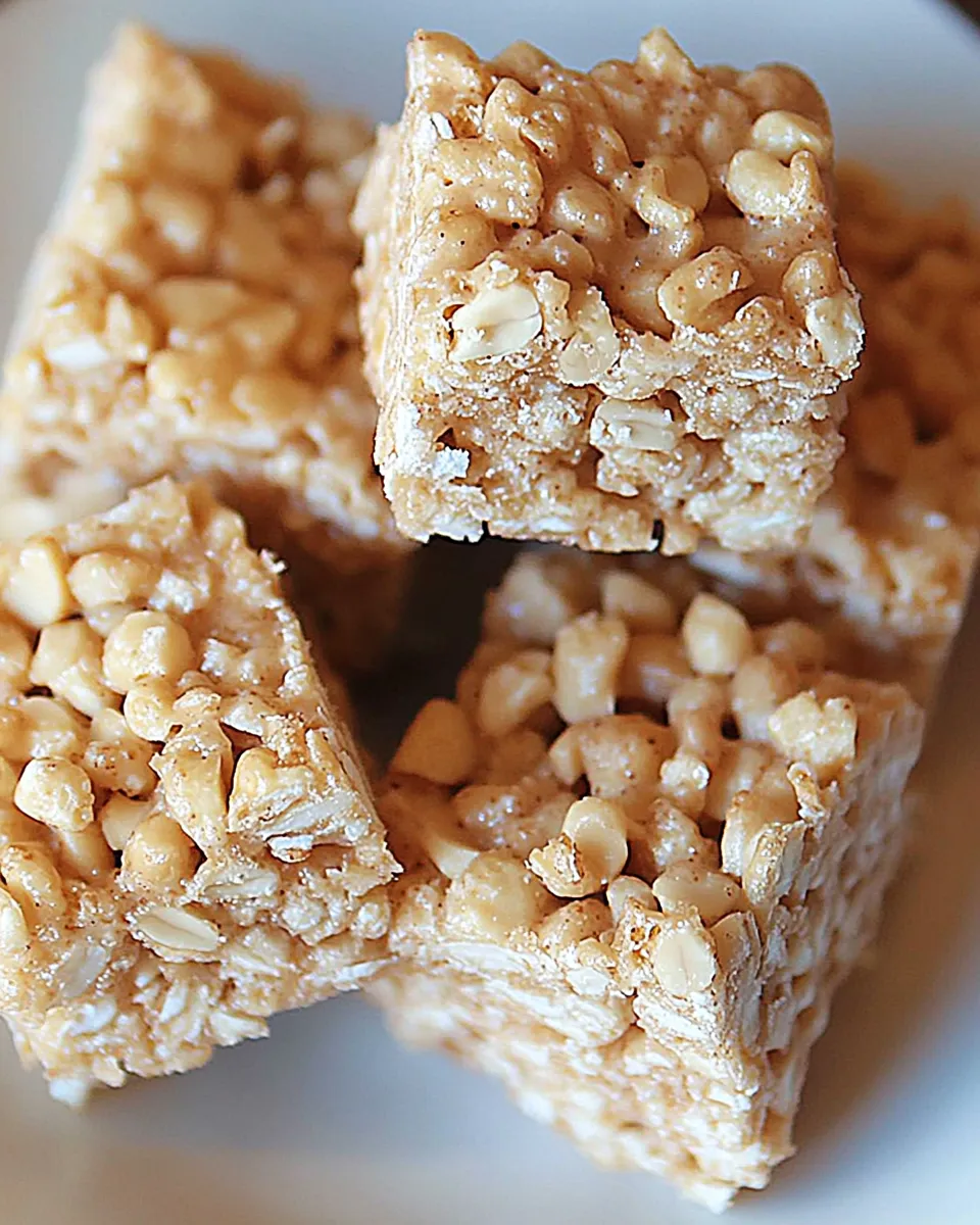 Easy White Chocolate Rice Krispie Treat Recipe with Candied Peanuts recipe photo