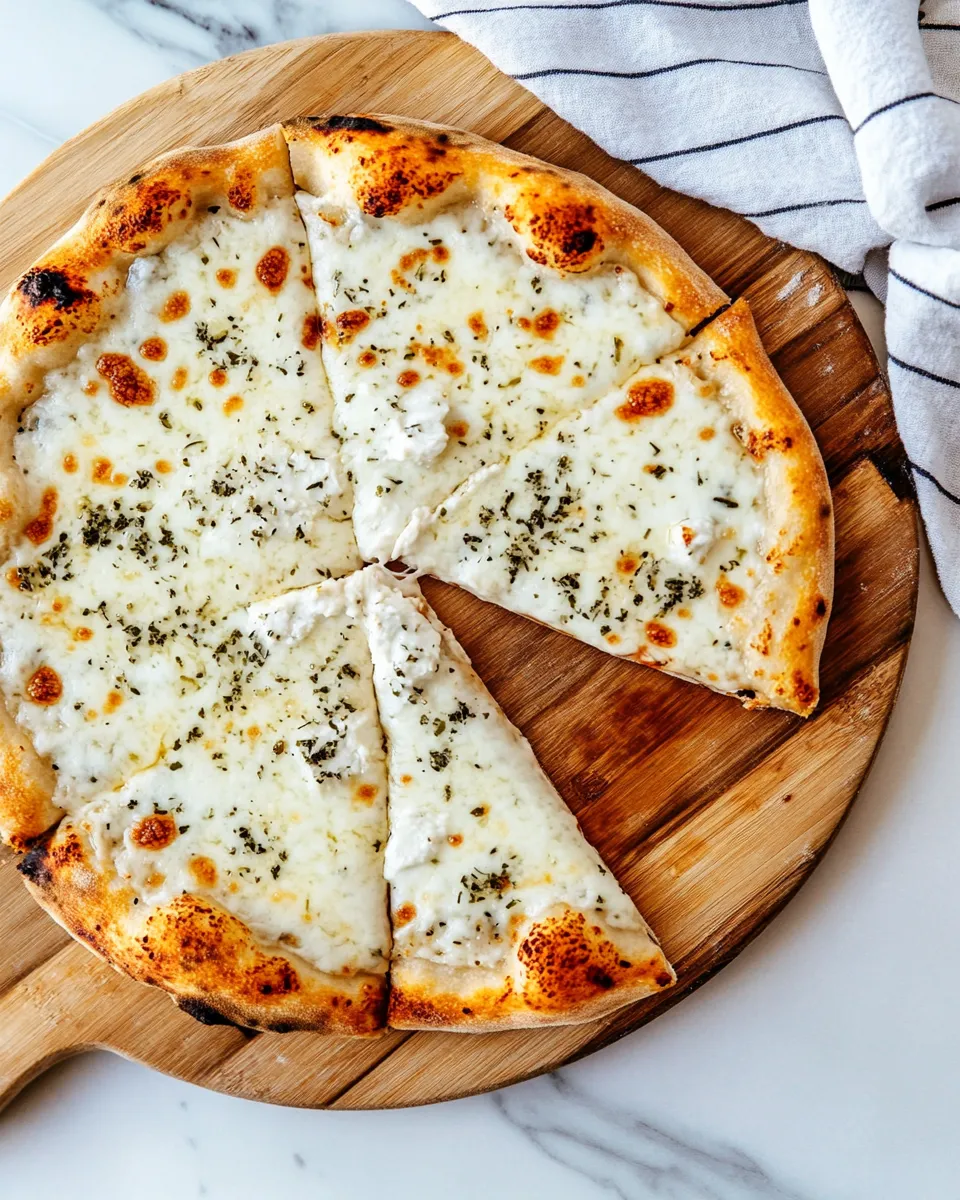 Delicious White Pizza (Pizza Bianca) dish photo