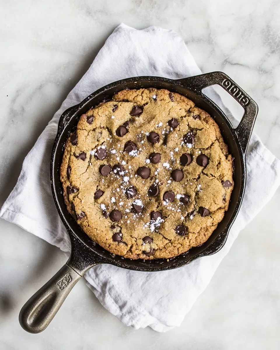 Ultimate Whole Wheat Chocolate Chip Skillet Cookie. recipe photo