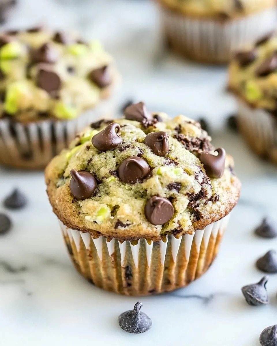 Easy Zucchini Chocolate Chip Muffins recipe image